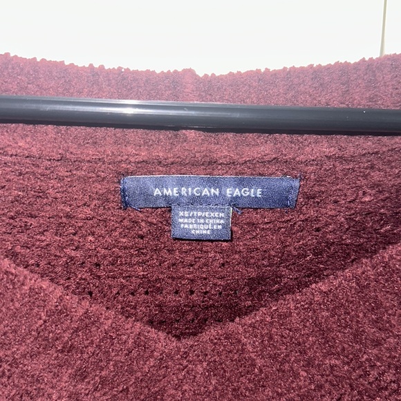 Burgundy XS American Eagle Sweater - Picture 2 of 4